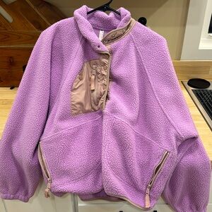 Free People Lavender Teddy Jacket